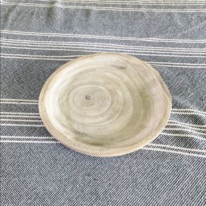 Circular wood tray/platter